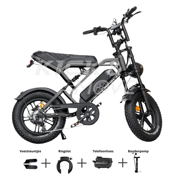 Super Deal! QMWHEELS V20 PRO - Mini - Zwart - Hydraulische remmen